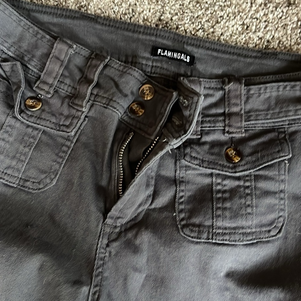 Gray Flamingals Siz 6p trouser Jean wide leg - Picture 5 of 5